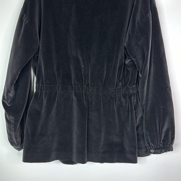 Vintage Glen Of Michigan Black Velvet Blazer Jacket 70s Large - Picture 9 of 14